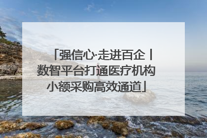 强信心·走进百企丨数智平台打通医疗机构小额采购高效通道